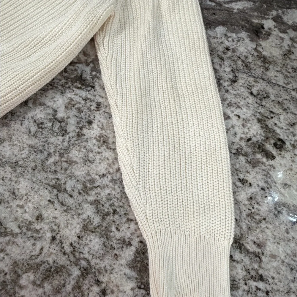 Jenni Kayne Women’s Cotton Fisherman Sweater Size Small - Picture 5 of 8